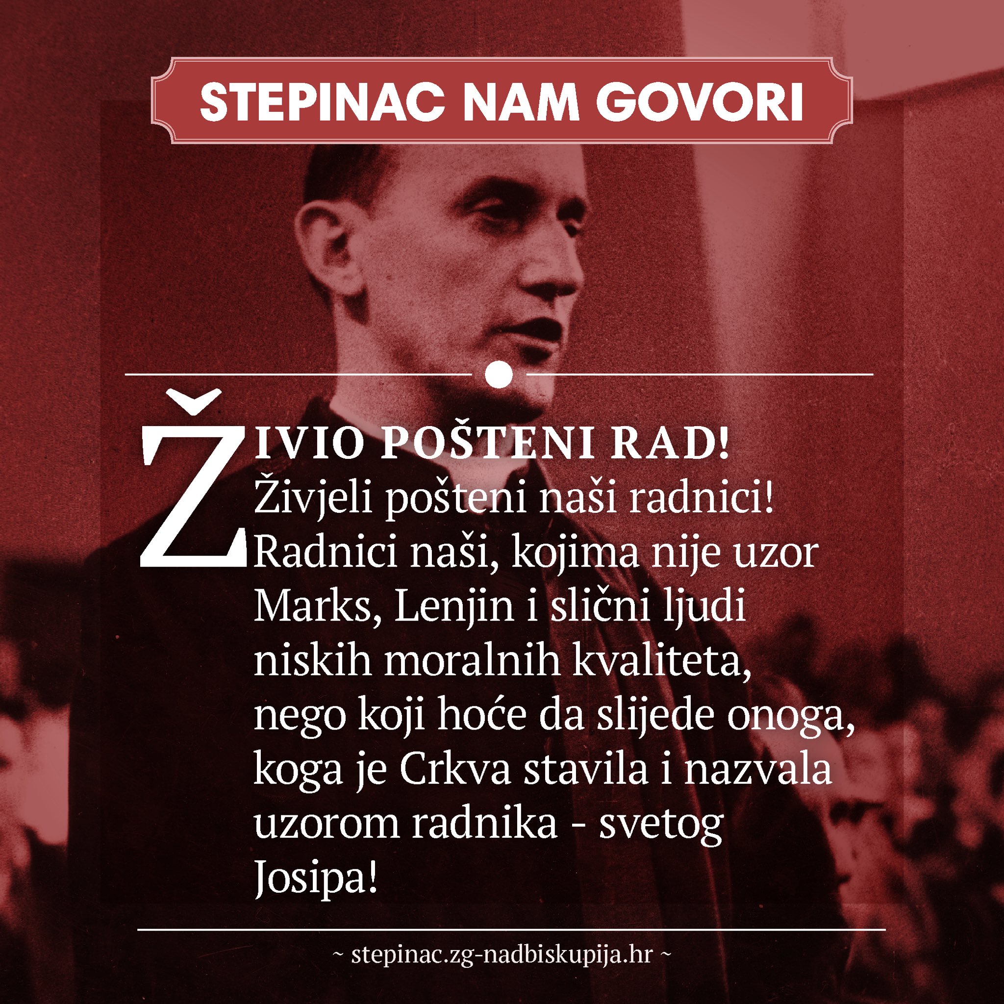 Bl.Alojzije Stepinac o radu